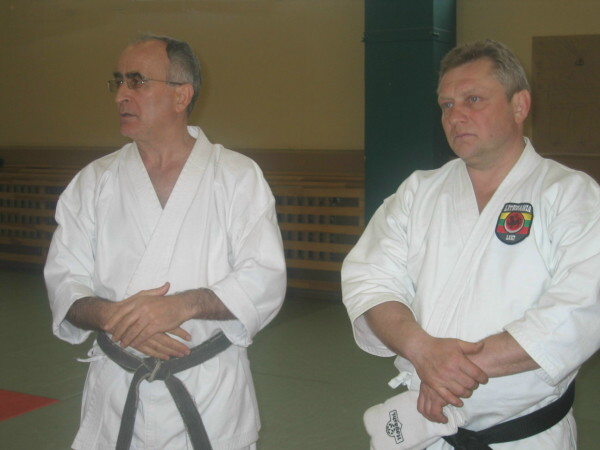 Seminaro vadovas A. Oliva ir organizatorius K. BartkeviÄius